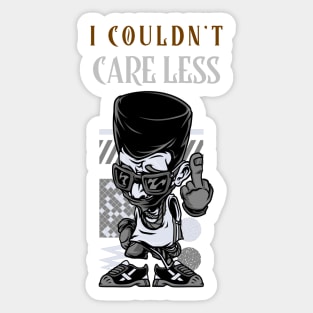 I COULDN'T CARE LESS Sticker